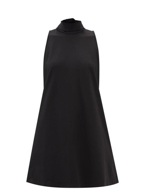 Three Graces London - Nicole Neck-tie Jersey Dress - Womens - Black