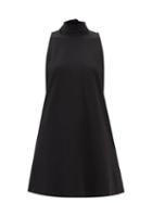 Three Graces London - Nicole Neck-tie Jersey Dress - Womens - Black
