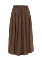 Matchesfashion.com Raey - Elasticated Waist Textured Tweed Full Skirt - Womens - Brown Multi