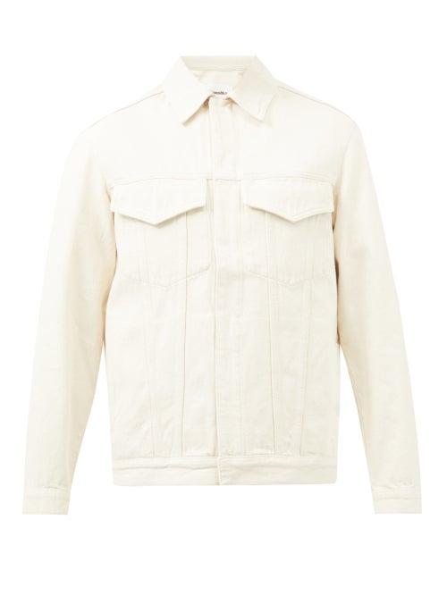 Nanushka - Gage Denim Jacket - Mens - Cream