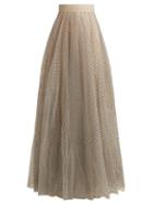 Matchesfashion.com Zimmermann - Tempest Ballet Polka Dot Tulle Skirt - Womens - Black Cream