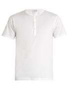 Sunspel Crew-neck Cotton Henley T-shirt