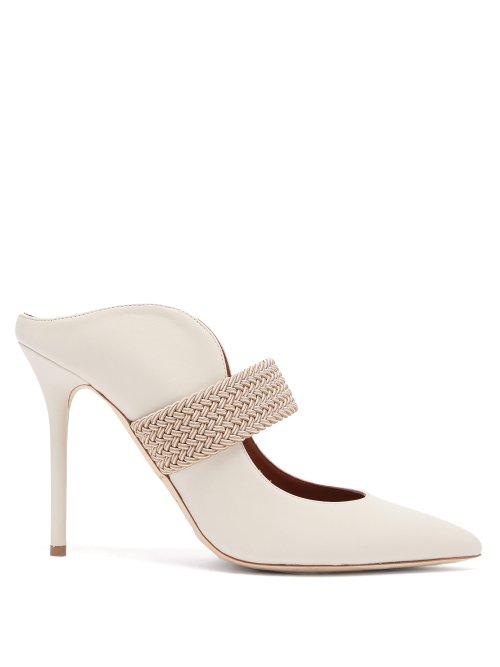 Matchesfashion.com Malone Souliers By Roy Luwolt - Mara Leather Mules - Womens - White