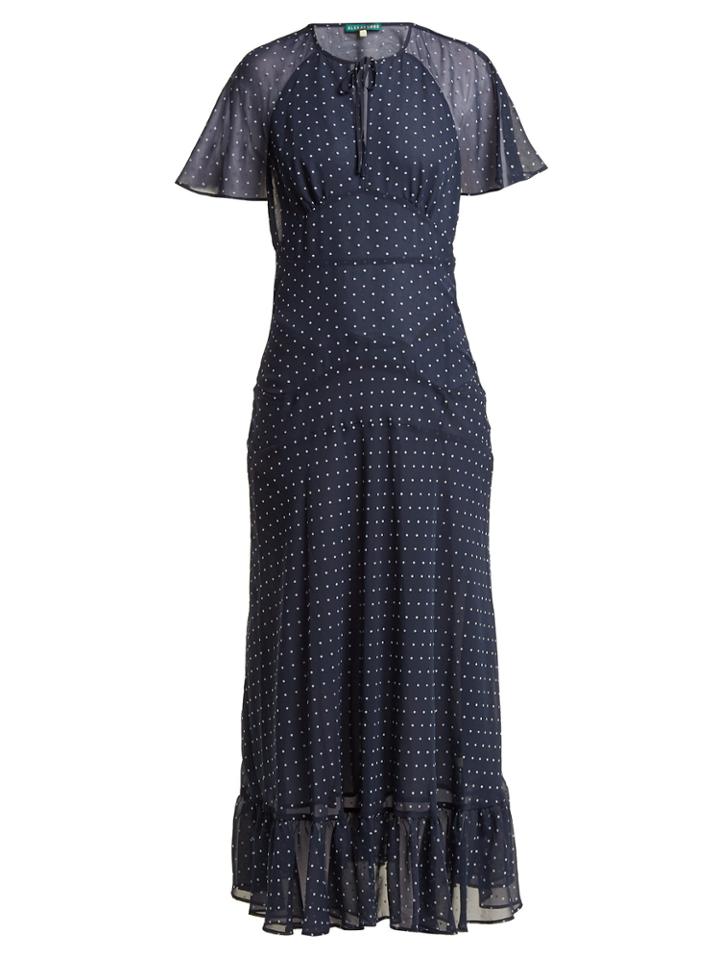 Alexachung Polka Dot-print Crepe Dress