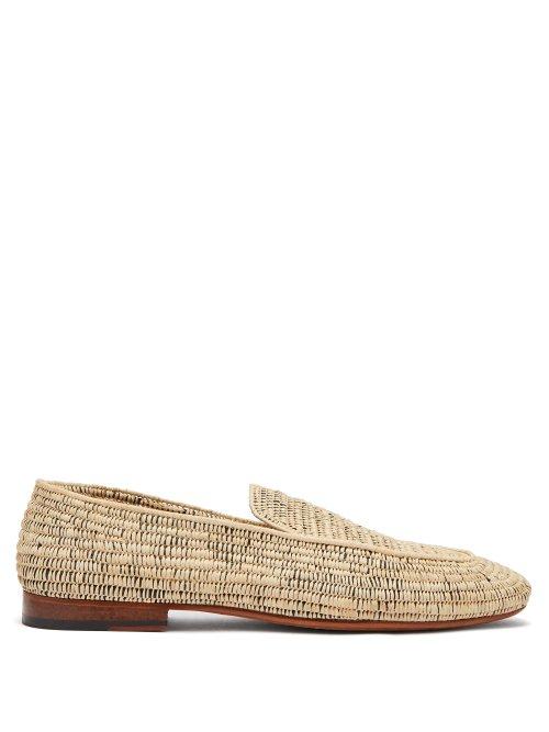 Matchesfashion.com Casablanca 1942 - Cesare Raffia Loafers - Mens - Cream Multi