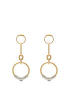 Matchesfashion.com Chlo - Chain Link Drop Hoop Earrings - Womens - Gold
