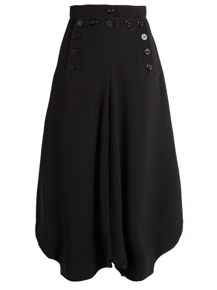 Chloé Sailor Wide-leg Crepe Trousers