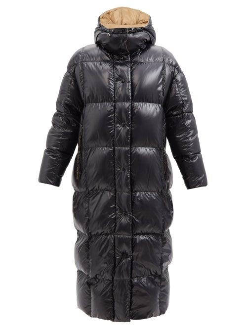 Moncler - Parnaiba Quilted Lacquered-nylon Down Coat - Womens - Black