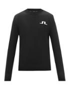 J.lindeberg - Gus Technical-knit Golf Sweater - Mens - Black White