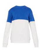 Matchesfashion.com Everest Isles - Colour Block Cotton Sweatshirt - Mens - Blue Multi