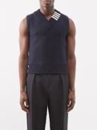 Thom Browne - Wool-blend Sweater Vest - Mens - Navy