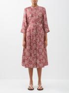 S Max Mara - Ghiglia Midi Dress - Womens - Red Print