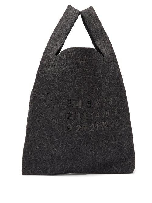 Matchesfashion.com Maison Margiela - Oversized Number Logo Tote Bag - Mens - Black