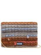 Matchesfashion.com Prada - Striped Knit Pouch - Womens - Grey Multi