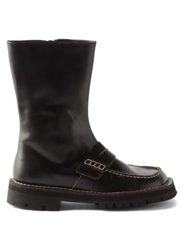 Camperlab - Dockyplus Leather Loafer Boots - Mens - Black