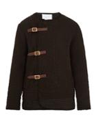 By Walid Fritz Embroidered Waffle-quilted Silk Jacket