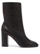 Aquazzura Boogie Leather Ankle Boots