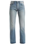 Matchesfashion.com Balenciaga - Twisted Straight Leg Jeans - Womens - Light Blue