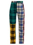 Matchesfashion.com Charles Jeffrey Loverboy - Panelled Tartan Wool Trousers - Womens - Multi