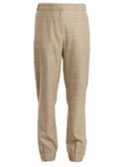 Tibi Cooper Wool-blend Checked Tapered-leg Trousers