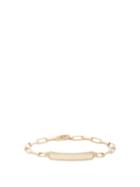 Matchesfashion.com Lizzie Mandler - Og Id Diamond & Gold Nameplate Bracelet - Womens - Gold