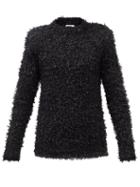 Martine Rose - Boxy-shoulder Textured-knit Sweater - Mens - Black