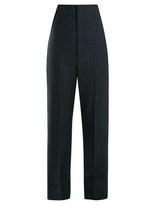 Matchesfashion.com Balenciaga - Mariner Trousers - Womens - Dark Green