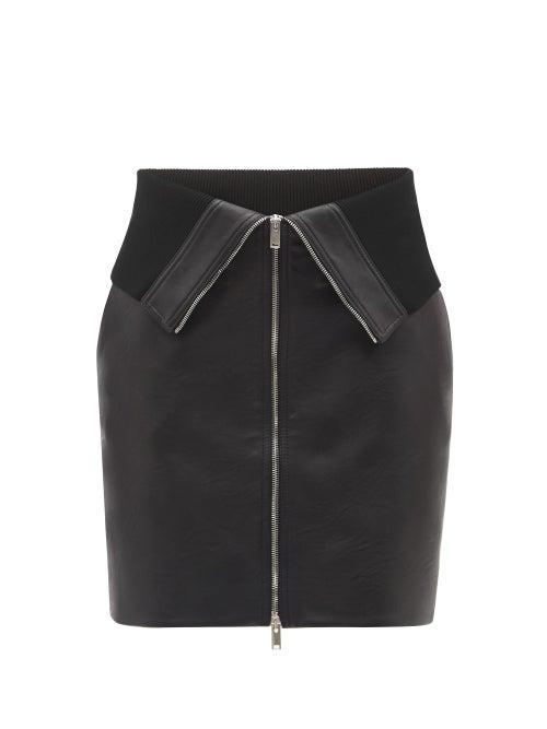 Stella Mccartney - Faux-leather Mini Skirt - Womens - Black