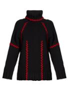 Alexander Mcqueen Contrast-stitch Oversized Cardigan