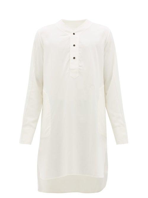 Matchesfashion.com Wales Bonner - Genius Basketball Silk Tunic - Mens - Ivory