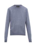 Matchesfashion.com Rag & Bone - Haldon Crew Neck Cashmere Sweater - Mens - Light Blue