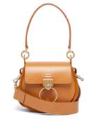 Matchesfashion.com Chlo - Tess Small Leather And Suede Cross Body Bag - Womens - Amber