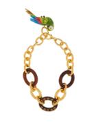 Matchesfashion.com Dolce & Gabbana - Parrot-charm Chain Necklace - Womens - Gold