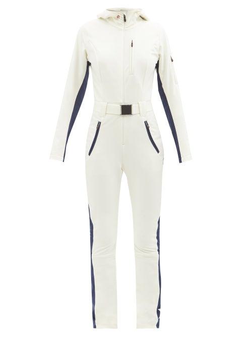 Perfect Moment - Gt Technical-shell All-in-one Ski Suit - Womens - White Navy