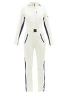 Perfect Moment - Gt Technical-shell All-in-one Ski Suit - Womens - White Navy
