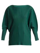 Pleats Please Issey Miyake Dolman-sleeved Pleated Top