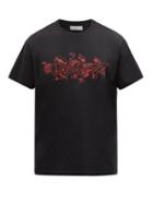 Matchesfashion.com Givenchy - Schematics Logo-print Cotton-jersey T-shirt - Mens - Black