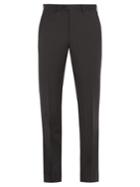 Brioni Mid-rise Slim-leg Wool Tailored Trousers