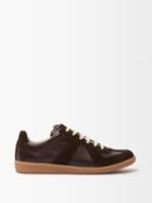 Maison Margiela - Replica Leather Sneakers - Mens - Brown