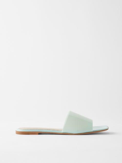 Gianvito Rossi - Slide Pvc Slides - Womens - Blue