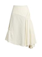 J.w.anderson Asymmetric Ruched Linen Skirt