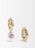 Joolz By Martha Calvo - In Full Bloom Mismatched Gold-plated Earrings - Womens - Multi