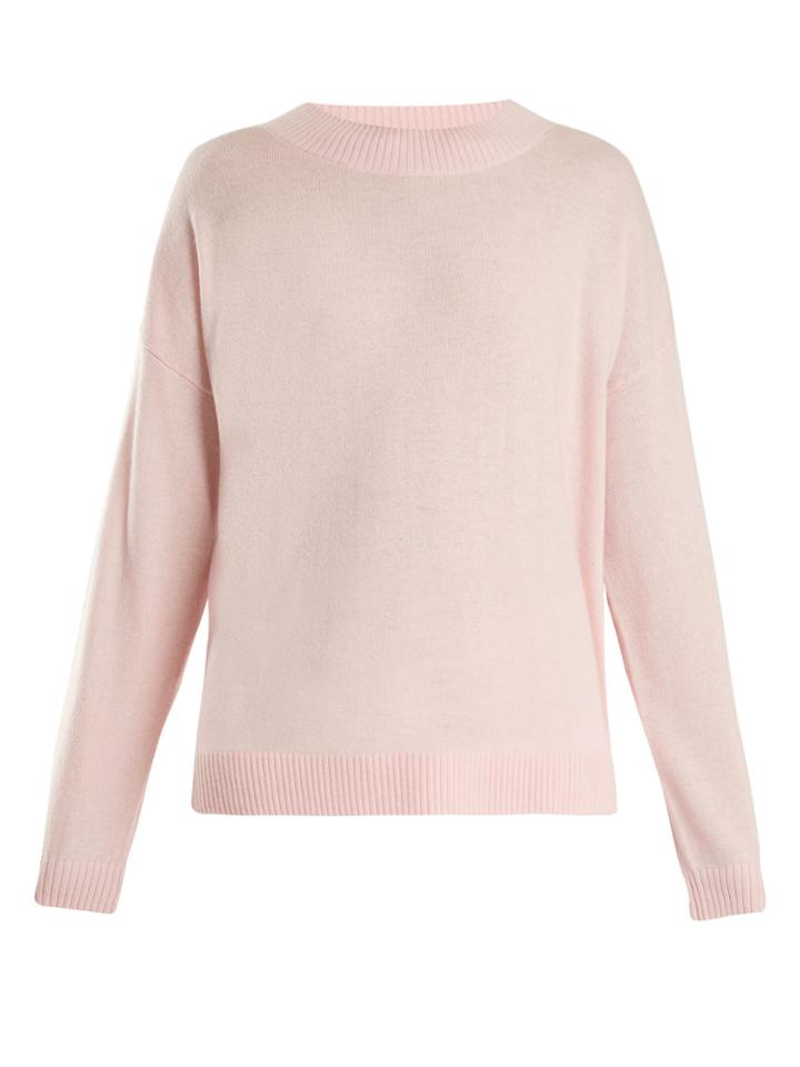 Frame Round-neck Wool And Cashmere-blend Sweater