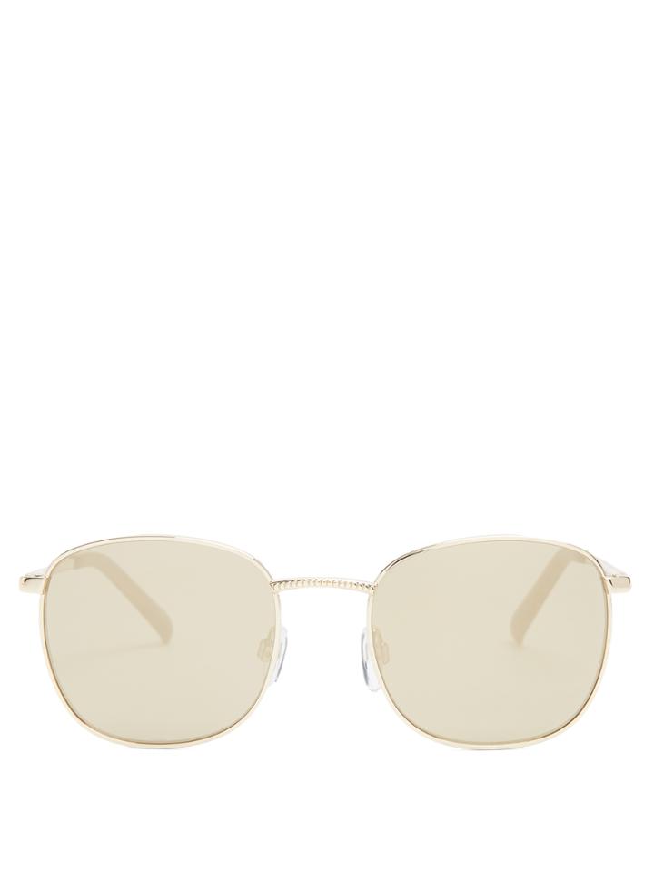 Le Specs Neptune Round-frame Sunglasses