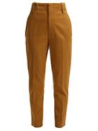 Isabel Marant Étoile Dysart High-rise Cotton Chino Trousers