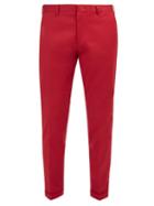 Matchesfashion.com Paul Smith - Classic Stretch Cotton Chino Trousers - Mens - Red