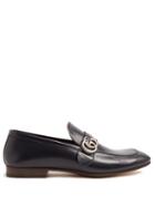 Matchesfashion.com Gucci - Donnie Gg Leather Loafers - Mens - Navy