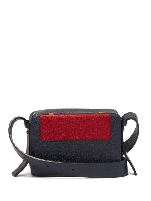 Matchesfashion.com Lutz Morris - Maya Intarsia Square Front Crossbody Bag - Womens - Red Navy