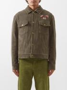 Nick Fouquet - Valadan Embroidered Cotton-corduroy Overshirt - Mens - Grey