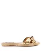 Matchesfashion.com Tabitha Simmons - Heli Knotted Leather Espadrilles - Womens - Gold